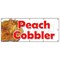 Signmission PEACH COBBLER BANNER SIGN peaches pie bakery crumble crust filling B-120 Peach Cobbler - alternate 1